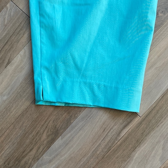 Zac & Rachel midrise wide crop pant with stretch aqua 22W - Picture 7 of 17